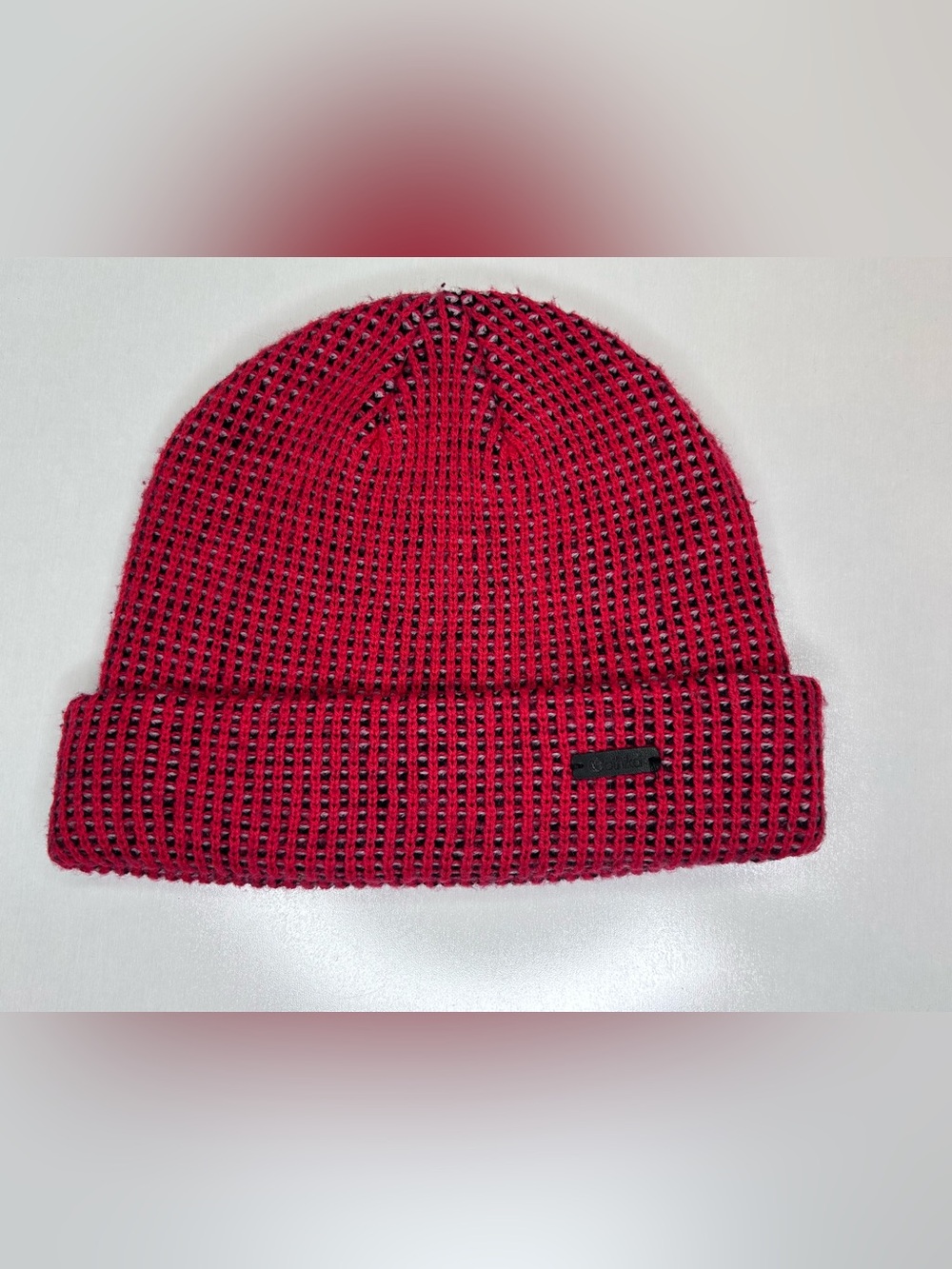 Ethika Red Black Knit Beanie Waffle Cuffed Streetwear Hat NWOT - Picture 3 of 7